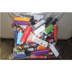 BAG OF ASSORTED LIGHTERS