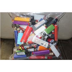 BAG OF ASSORTED LIGHTERS