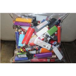 BAG OF ASSORTED LIGHTERS