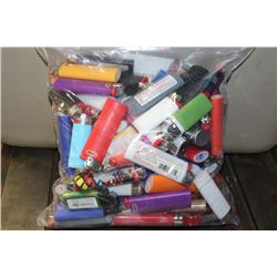 BAG OF ASSORTED LIGHTERS