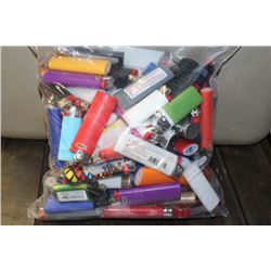 BAG OF ASSORTED LIGHTERS