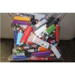 BAG OF ASSORTED LIGHTERS