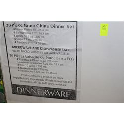20 PIECE BONE CHINA DINNER SET