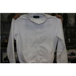 WHITE FLEECE JACKET - SIZE L
