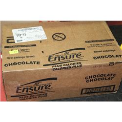 BOX OF 7 6-PACKS OF CHOC. ENSURE MEAL REPLACEMENT