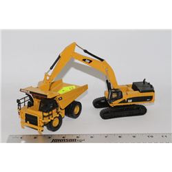 CAT DUMP TRUCK & EXCAVATOR