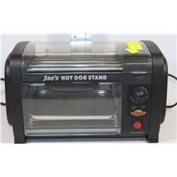 JOES HOT DOG STAND TOASTER OVER W/ TOP ROTISSERE