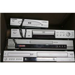 BOX OF DVD/VCR PLAYERS