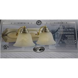HAMPTON BAY TWO LIGHT WALL BRACKET