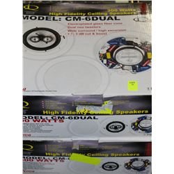 PAIR OF HIGH FIDELITY CEILING SPEAKERS - 300 WATTS