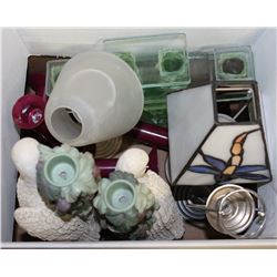 FLAT OF ASSORTED CANDLE HOLDERS