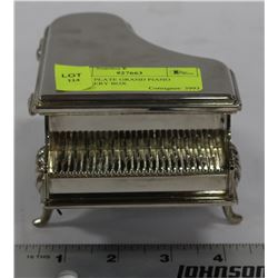 SILVER PLATE GRAND PIANO JEWELLERY BOX