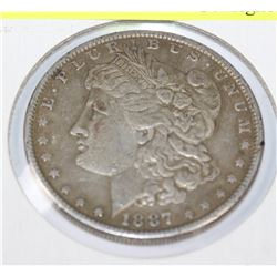 1887 MORGAN SILVER DOLLAR
