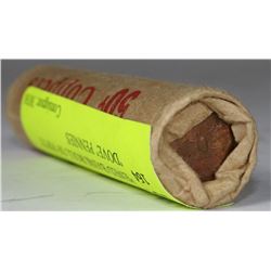 UNOPENED BANK ROLL OF FIFTY 1967 "DOVE" PENNIES