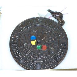 1976 COLORIZED MONTREAL OLYMPIC BRONZE MEDAL