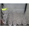 Image 1 : LOT OF PINWHEEL CRYSTAL GLASSES