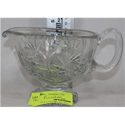 PINWHEEL CRYSTAL GRAVY BOAT