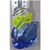 Image 1 : BLUE CRYSTAL CUT SWAN