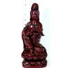Image 1 : RED AND BLACK HINDU GOD STATUETTE