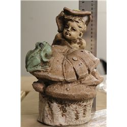BOY & FROG FOUNTAIN SPITTER
