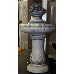 STONEWORK PEDESTAL FOUNTAIN