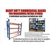Image 1 : PALLET HEAVY DUTY STEEL SHELVING RACKS