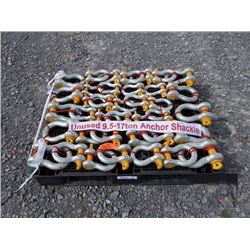 NEW 38PC 9.5 - 17 TON SCREW ANCHOR SHACKLES