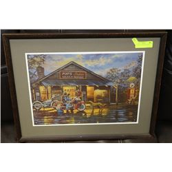 FRAMED TIN POPS INDIAN SIGN