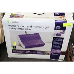 MEMORY FOAM AND HYDRALUXE GEL COOLING CONTOUR