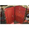 Image 2 : VINTAGE STAND-UP TRAVELLERS TRUNK WITH 3 DRAWERS,