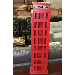 TELEPHONE BOOTH CURIO CABINET
