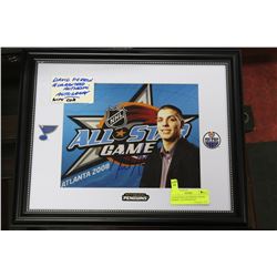 GUARANTEED AUTHENTIC DAVID PERRON  AUTOGRAPHED