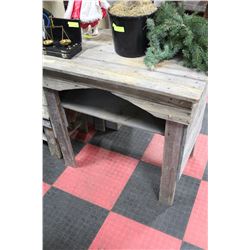 GREY BARNWOOD TABLE