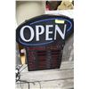 Image 1 : OPEN SIGN