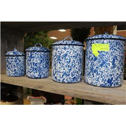 GRANITEWARE CANISTER SET