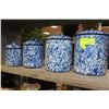 Image 1 : GRANITEWARE CANISTER SET