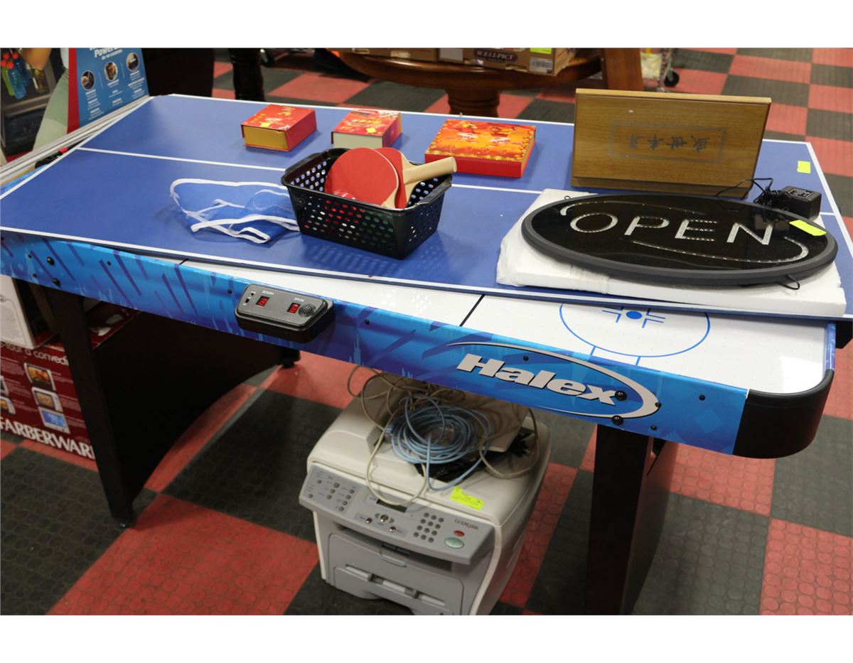 Halex 2 In 1 Air Hockey Ping Pong Table