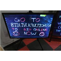 MEDIUM LED MENU WRITING BOARD WITH EASEL STAND