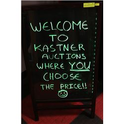 LED MENU WRITING BOARD & MARKERS