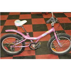 GIRLS DIVA PINK BICYCLE