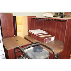 CREDENZA WITH 4 CABINETS