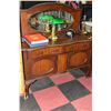 Image 1 : ANTIQUE SIDEBOARD WITH MIRROR