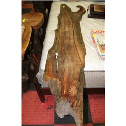 BURL HANGING DISPLAY SHELF