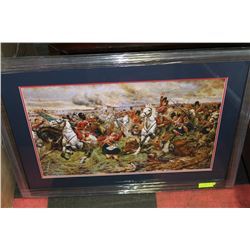 SCOTTISH VS BRITISH BATTLEFIELD FRAMED PRINT