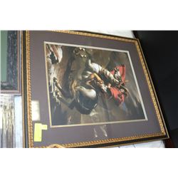NAPOLEON PRINT FRAMED & DOUBLE MATTED