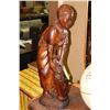 Image 1 : HAND CARVED AFRICAN LADY STATUETTE