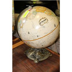 GLOBE ON VINTAGE STAND