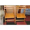 Image 1 : PAIR OF WOODEN FOLDING CHAIRS