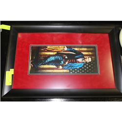 FRAMED & DOUBLE MATTED AMERICAN GUNSLINGER