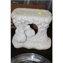 OUTDOOR BIRD STONE ORNAMENT